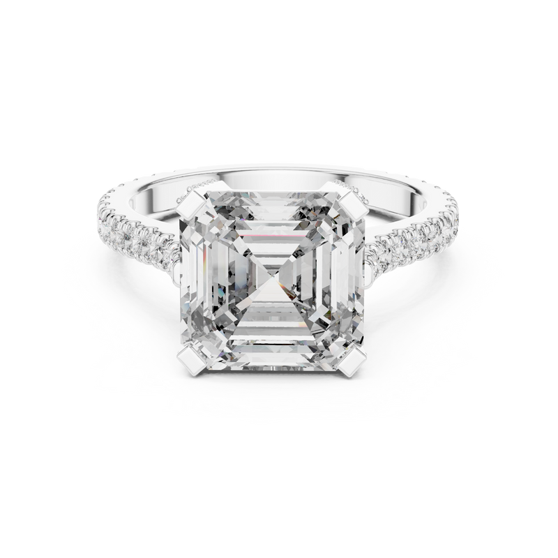 Ladies Ring DDLR-194@7 - White Gold - Image