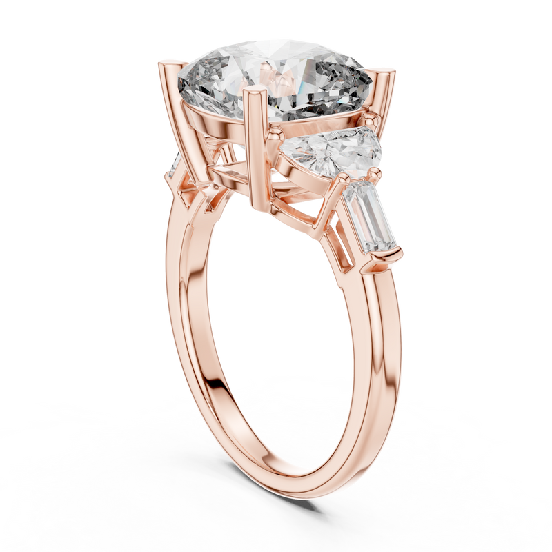 Ladies Ring DDLR-195@7 - Rose Gold - Image