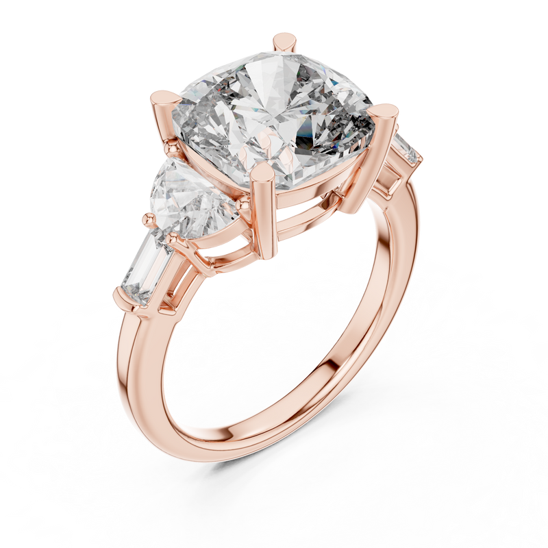 Ladies Ring DDLR-195@7 - Rose Gold - Image