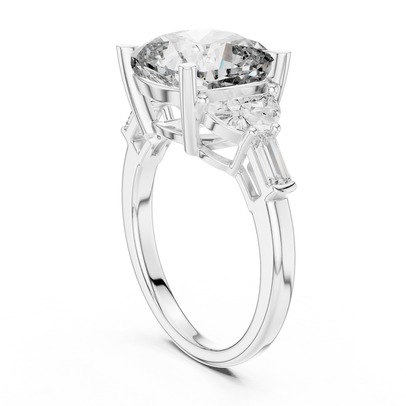 Ladies Ring DDLR-195@7 - White Gold - Image