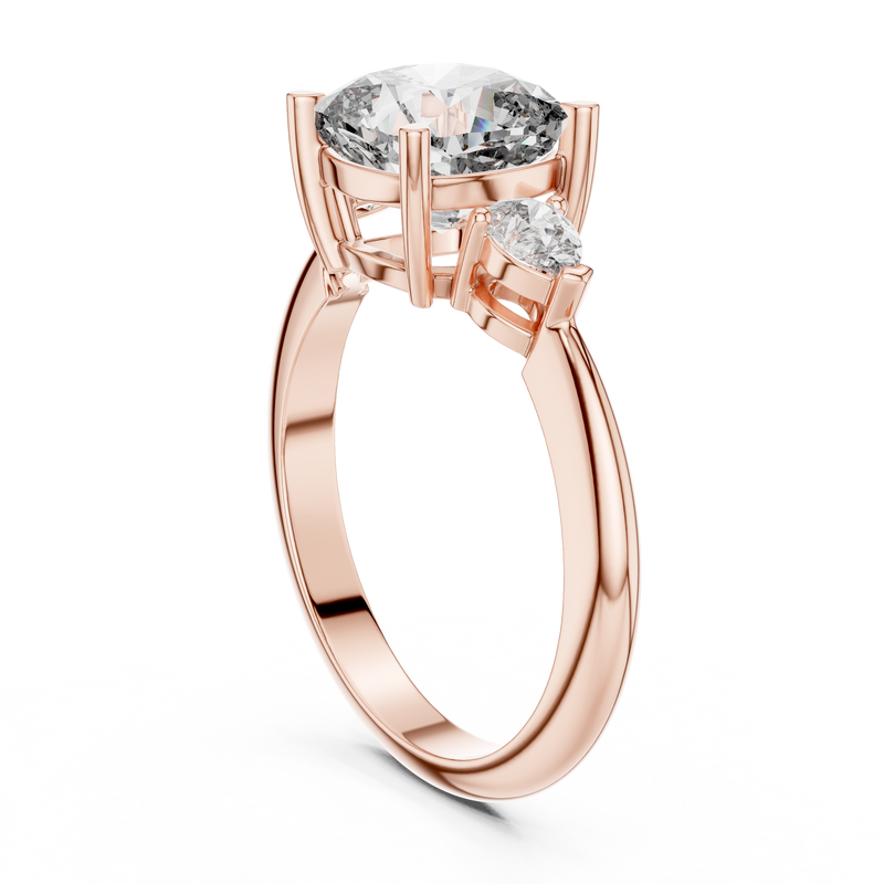 Ladies Ring DDLR-196@7 - Rose Gold - Image