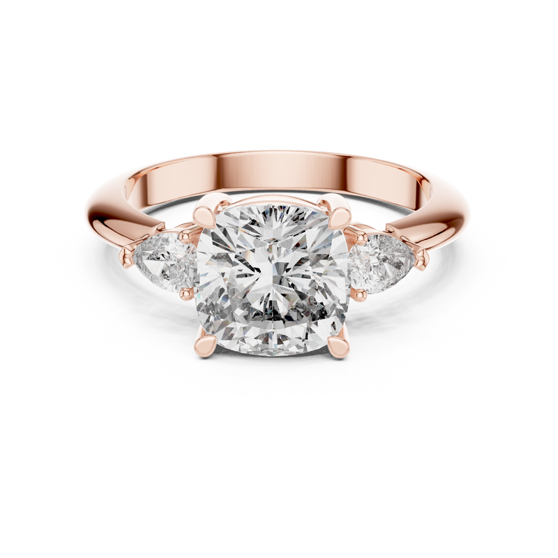 Ladies Ring DDLR-196@7 - Rose Gold - Image