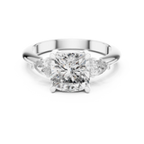 Ladies Ring DDLR-196@7 - White Gold - Image