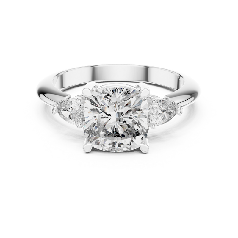 Ladies Ring DDLR-196@7 - White Gold - Image