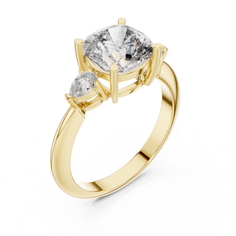 Ladies Ring DDLR-196@7 - Yellow Gold - Image