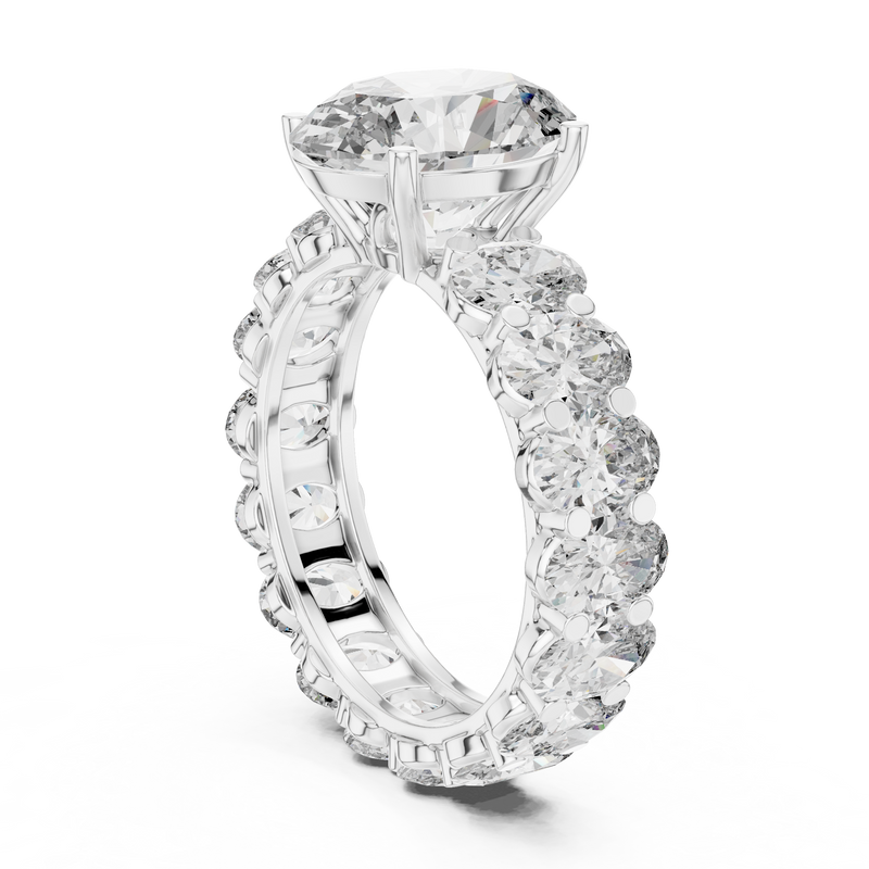 Ladies Ring DDLR-198@7 - White Gold - Image