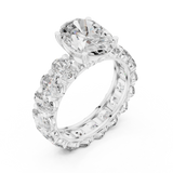 Ladies Ring DDLR-198@7 - White Gold - Image