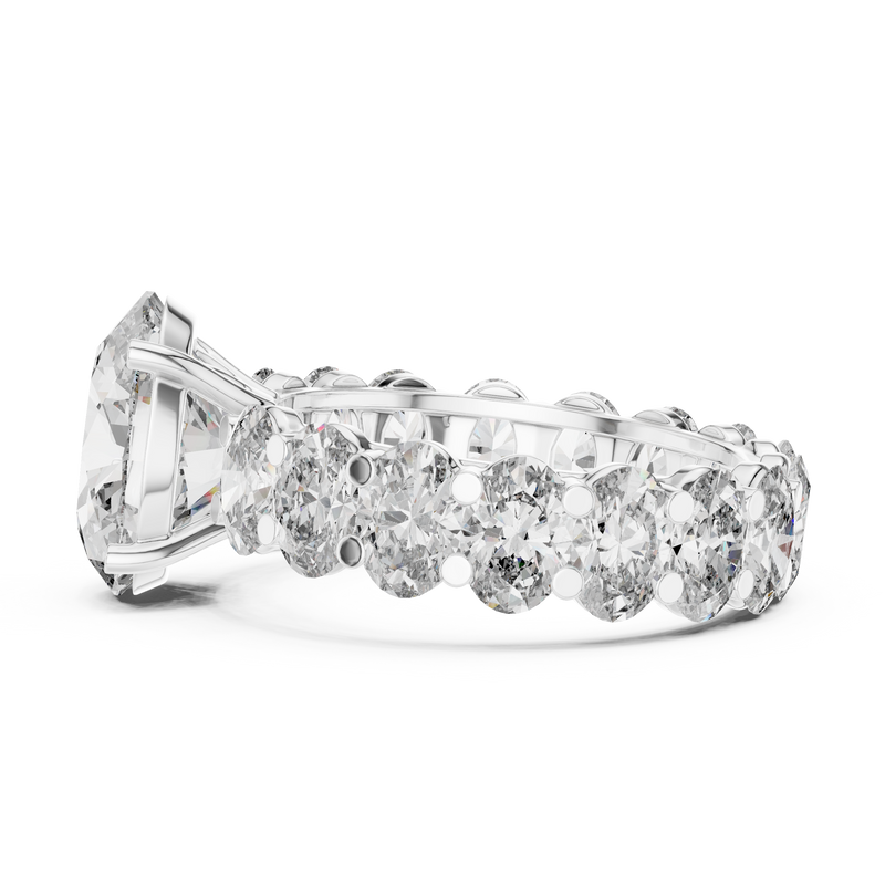 Ladies Ring DDLR-198@7 - White Gold - Image