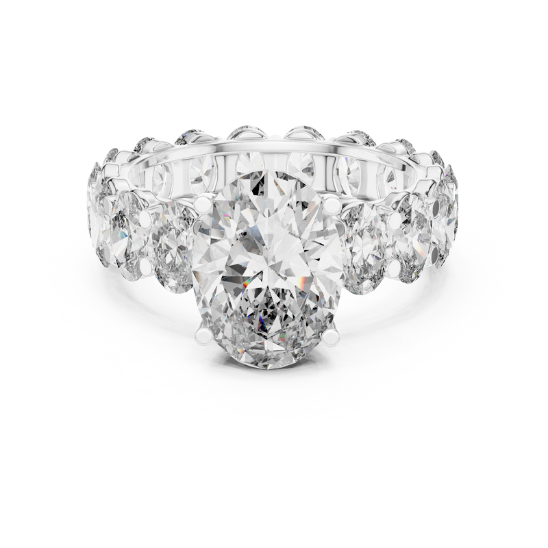Ladies Ring DDLR-198@7 - White Gold - Image
