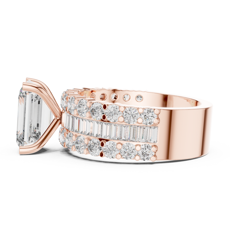 Ladies Ring DDLR-199@7 - Rose Gold - Image