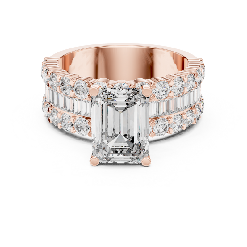 Ladies Ring DDLR-199@7 - Rose Gold - Image