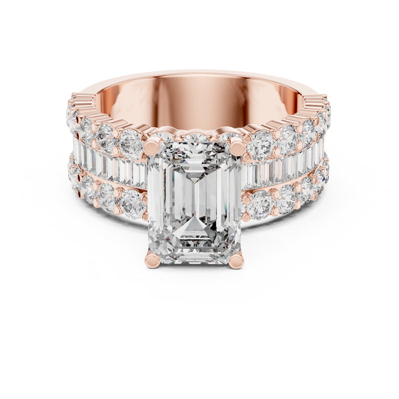 Ladies Ring DDLR-199@7 - Rose Gold - Image