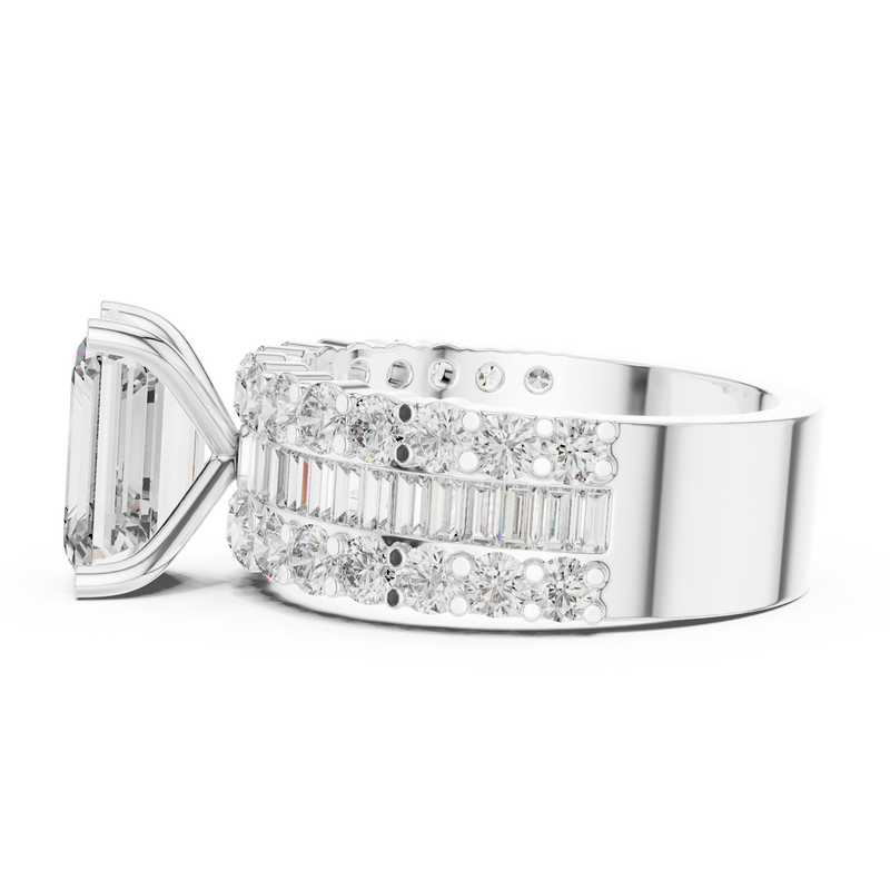 Ladies Ring DDLR-199@7 - White Gold - Image