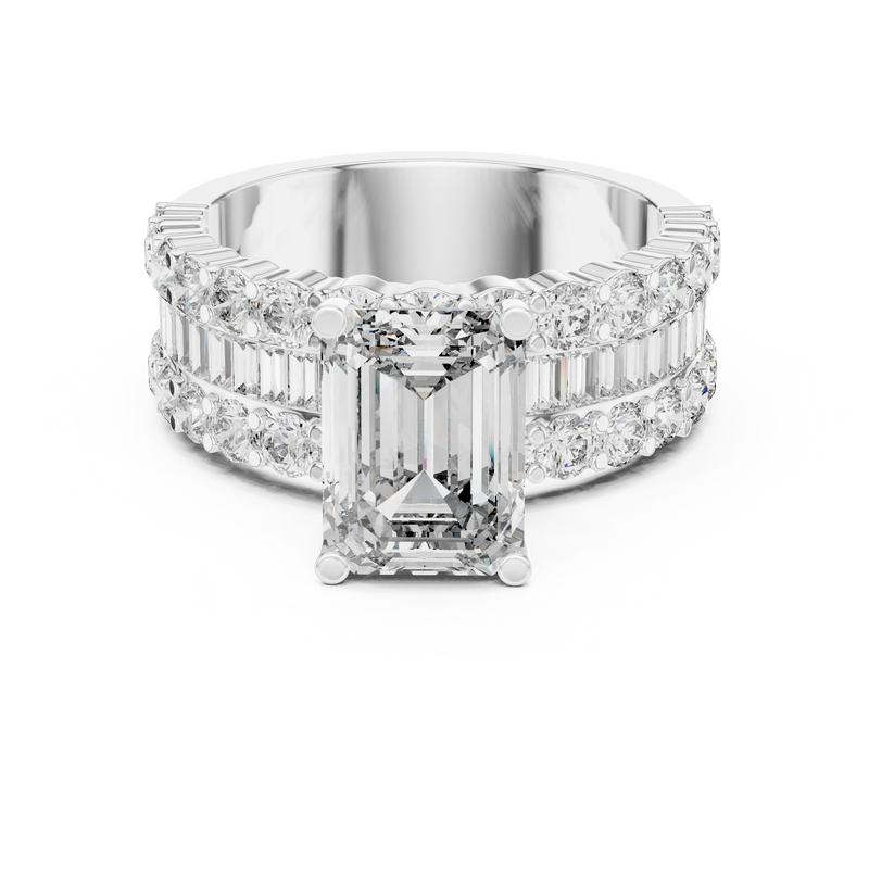 Ladies Ring DDLR-199@7 - White Gold - Image