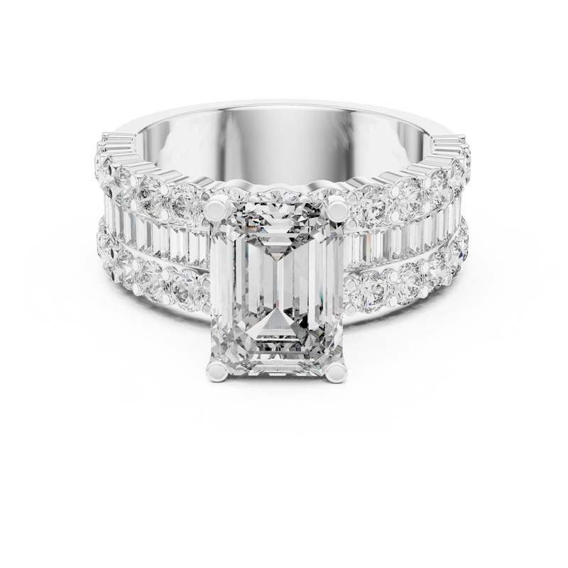 Ladies Ring DDLR-199@7 - White Gold - Image