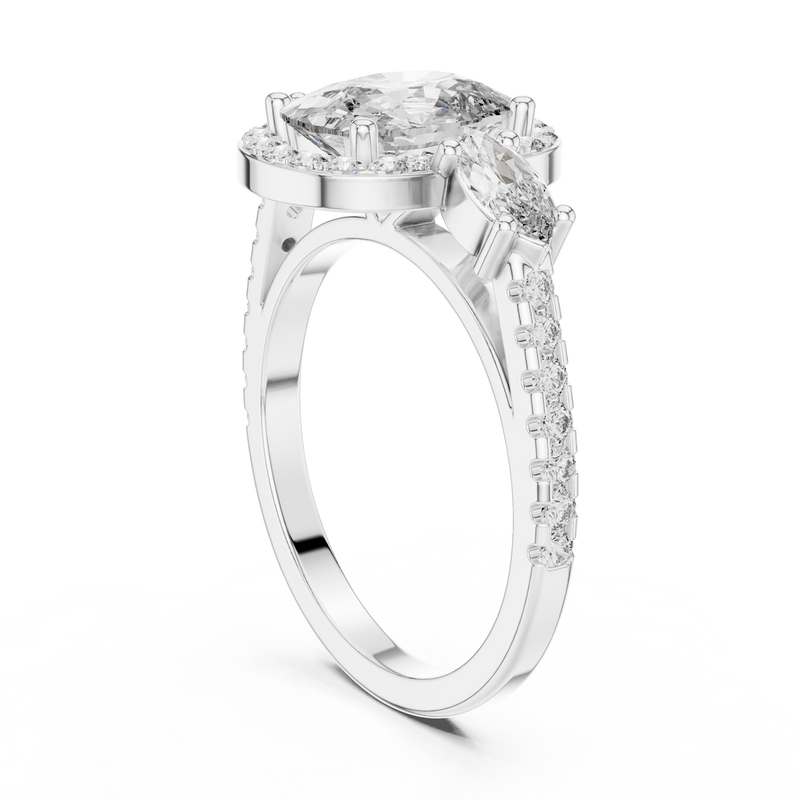 Ladies Ring DDLR-200 - White Gold - Image