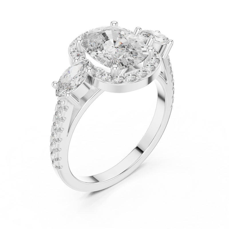 Ladies Ring DDLR-200 - White Gold - Image