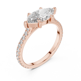 Ladies Ring DDLR-201@7 - Rose Gold - Image