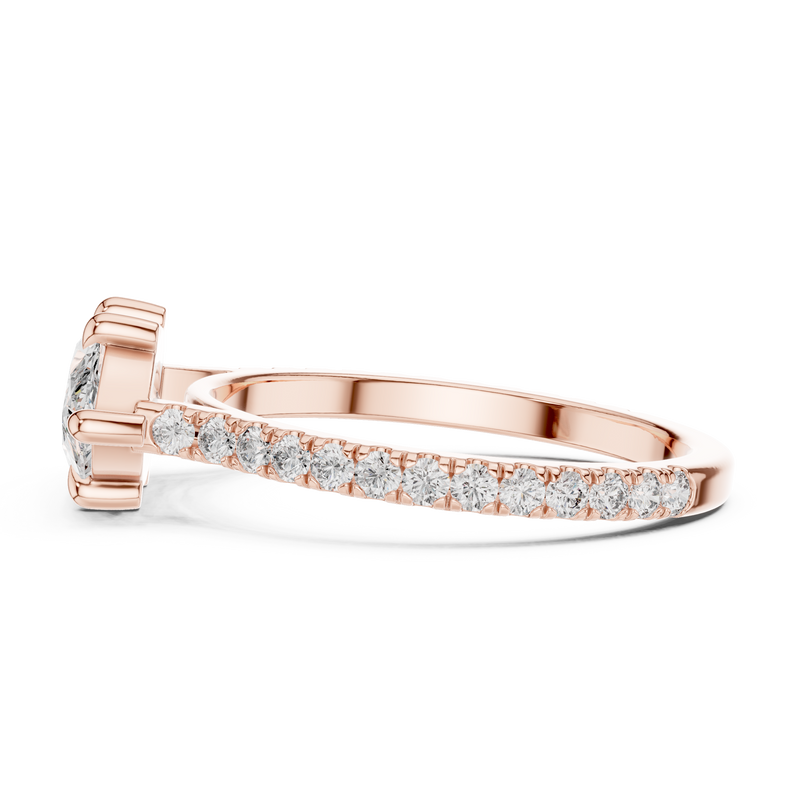 Ladies Ring DDLR-201@7 - Rose Gold - Image
