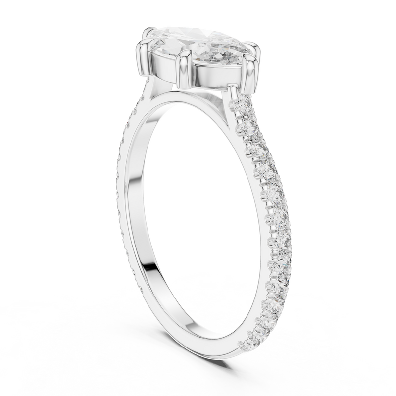 Ladies Ring DDLR-201@7 - White Gold - Image