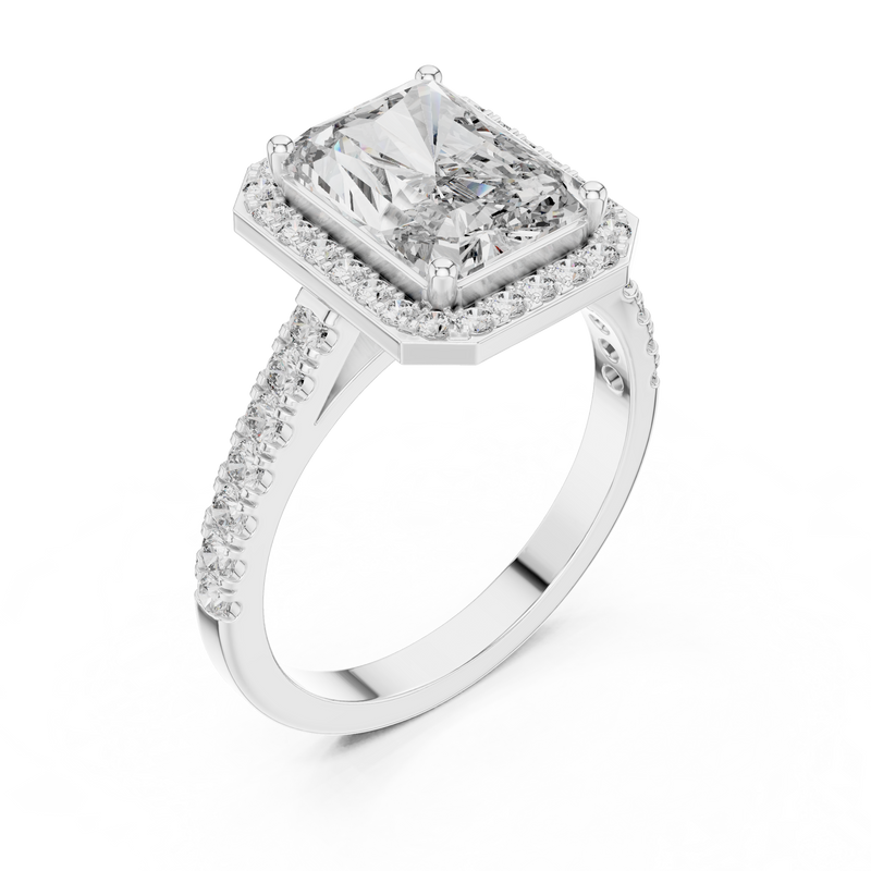 Ladies Ring DDLR-202@7 - White Gold - Image