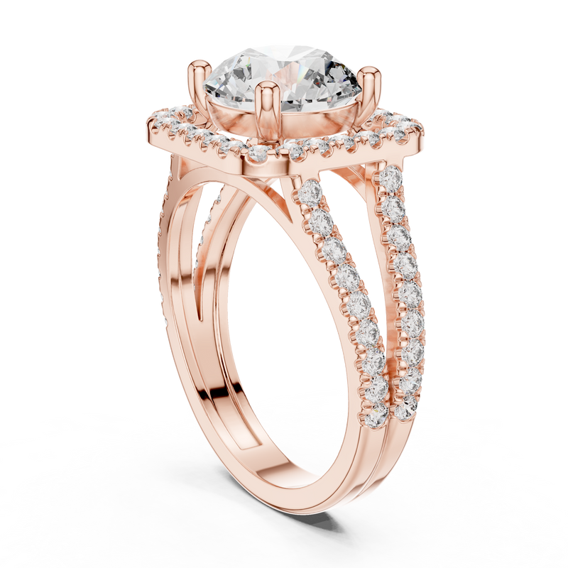 Ladies Ring DDLR-203@7 - Rose Gold - Image