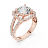 Ladies Ring DDLR-203@7 - Rose Gold - Image
