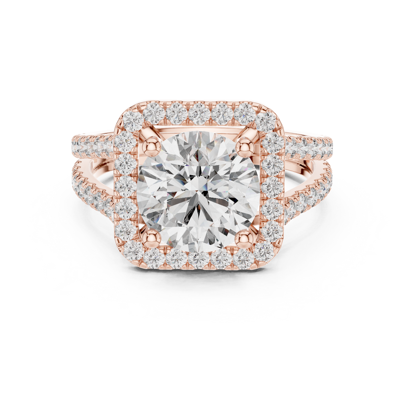 Ladies Ring DDLR-203@7 - Rose Gold - Image