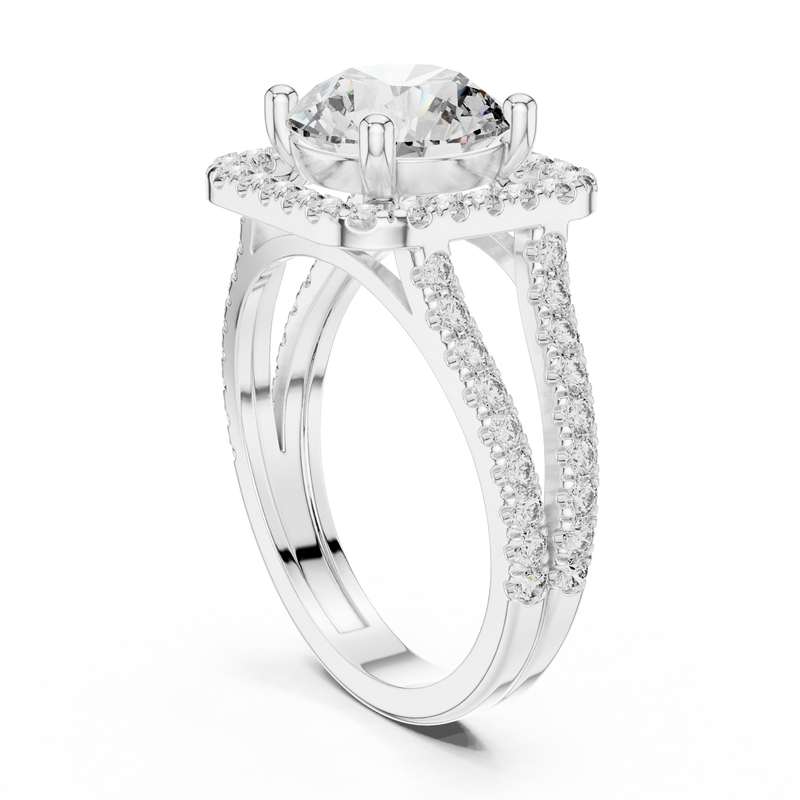 Ladies Ring DDLR-203@7 - White Gold - Image