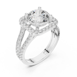 Ladies Ring DDLR-203@7 - White Gold - Image