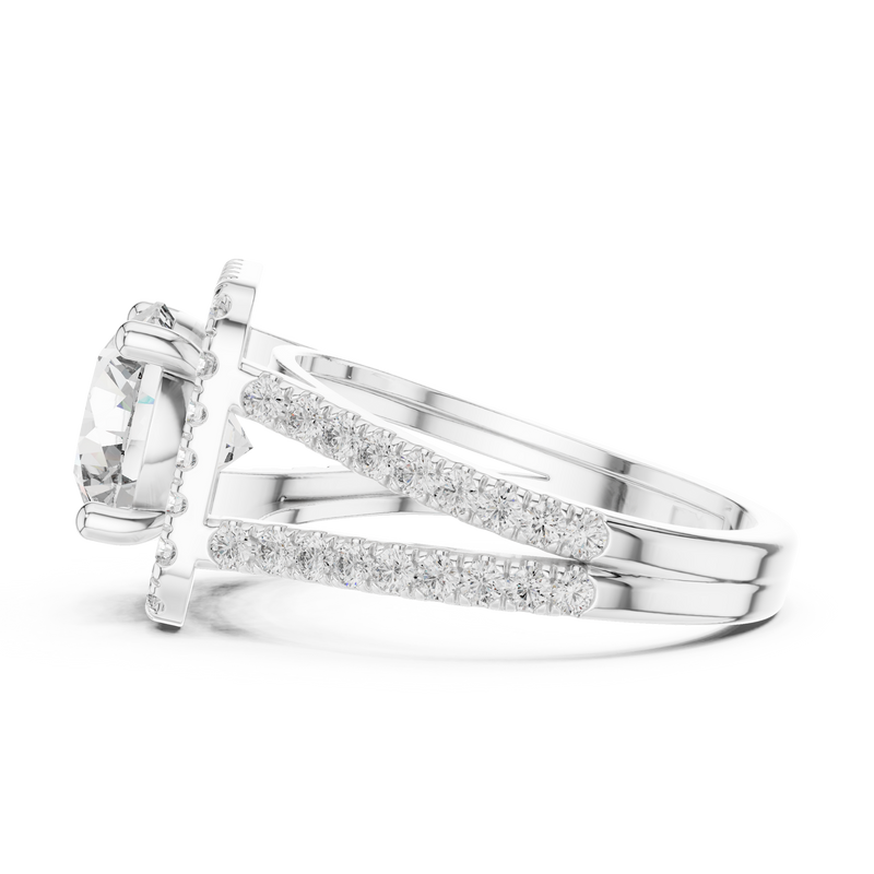 Ladies Ring DDLR-203@7 - White Gold - Image