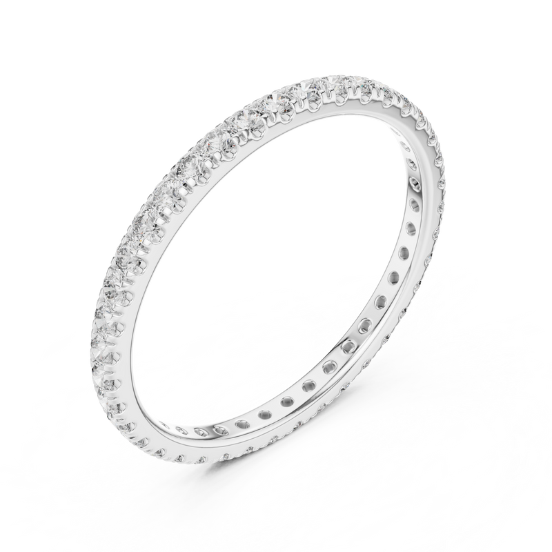 Ladies Ring DDLR-212@7 - White Gold - Image