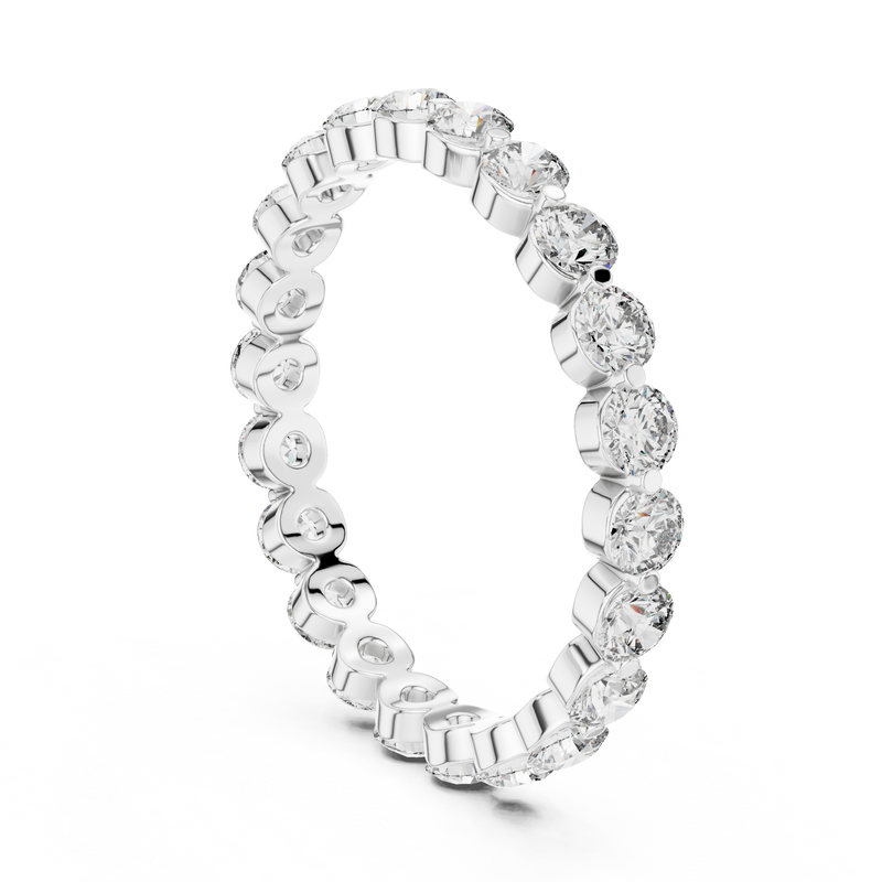 Ladies Ring DDLR-214@7 - White Gold - Image