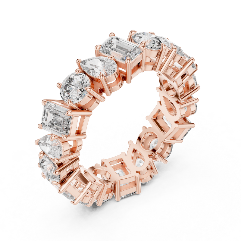 Ladies Ring DDLR-215@7 - Rose Gold - Image