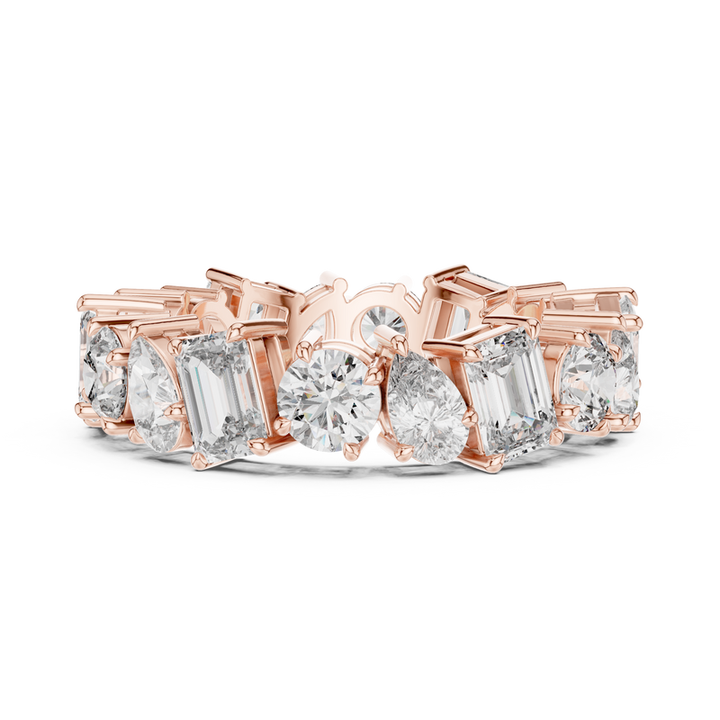 Ladies Ring DDLR-215@7 - Rose Gold - Image