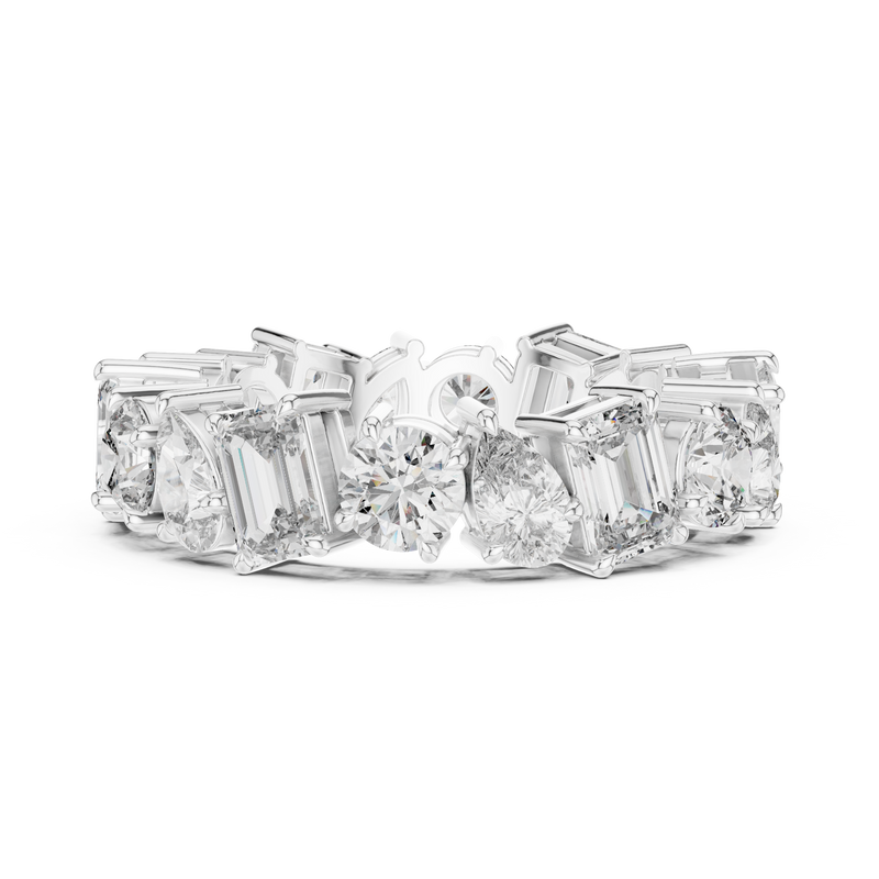 Ladies Ring DDLR-215@7 - White Gold - Image