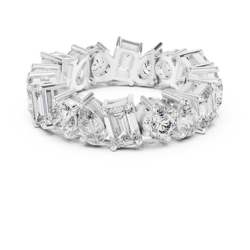 Ladies Ring DDLR-215@7 - White Gold - Image
