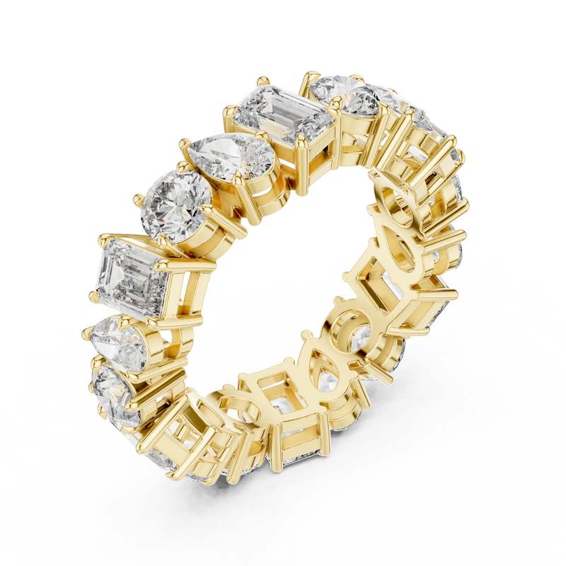Ladies Ring DDLR-215@7 - Yellow Gold - Image