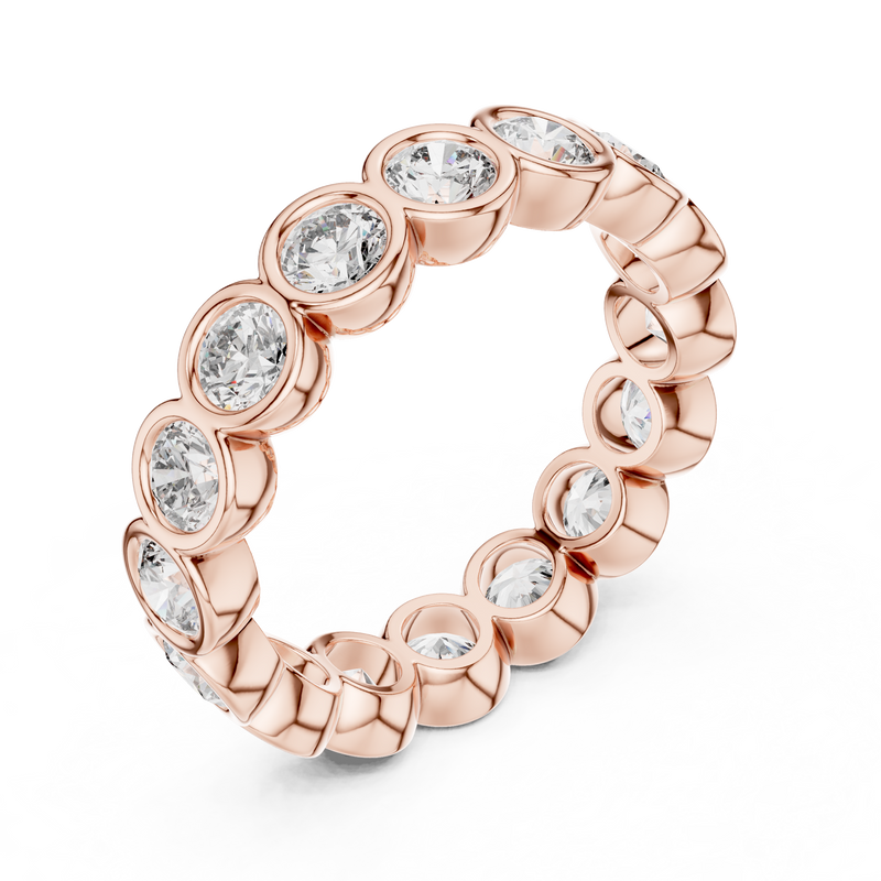 Ladies Ring DDLR-216@7 - Rose Gold - Image