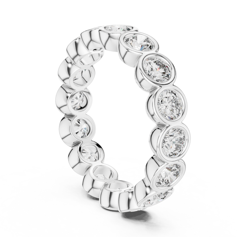 Ladies Ring DDLR-216@7 - White Gold - Image