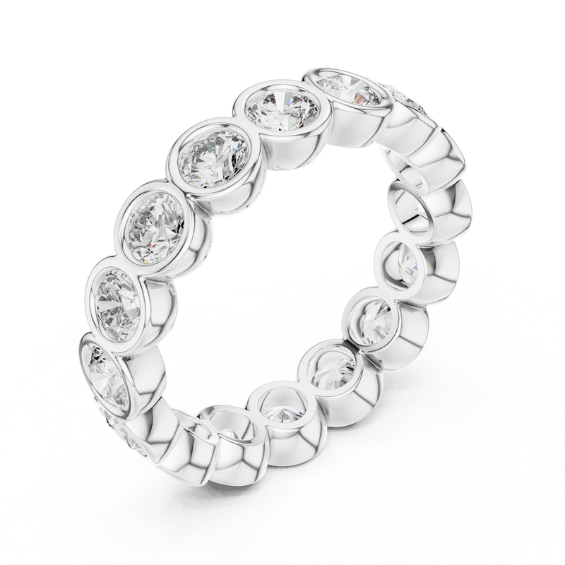 Ladies Ring DDLR-216@7 - White Gold - Image