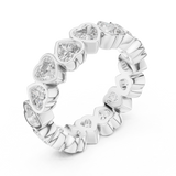 Ladies Ring DDLR-218@7 - White Gold - Image