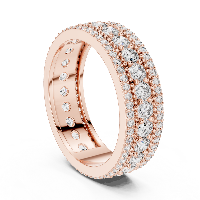 Ladies Ring DDLR-224@7 - Rose Gold - Image
