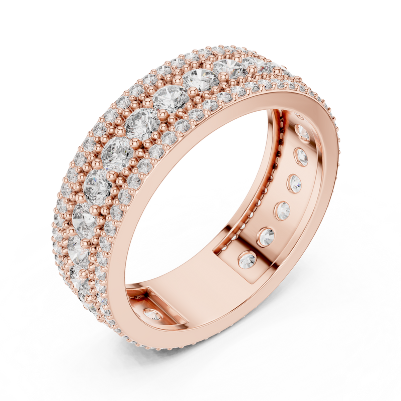 Ladies Ring DDLR-224@7 - Rose Gold - Image