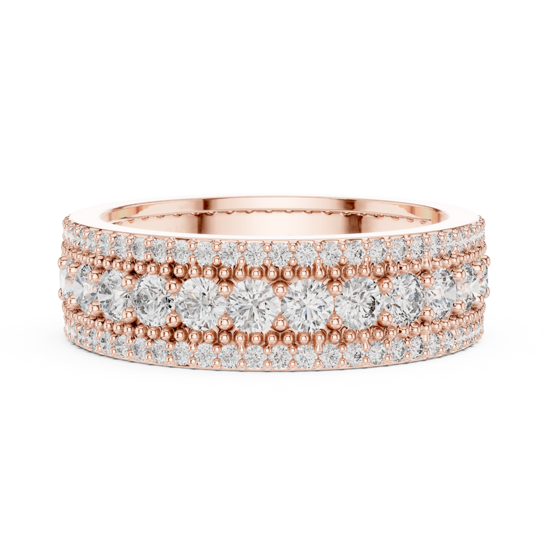 Ladies Ring DDLR-224@7 - Rose Gold - Image