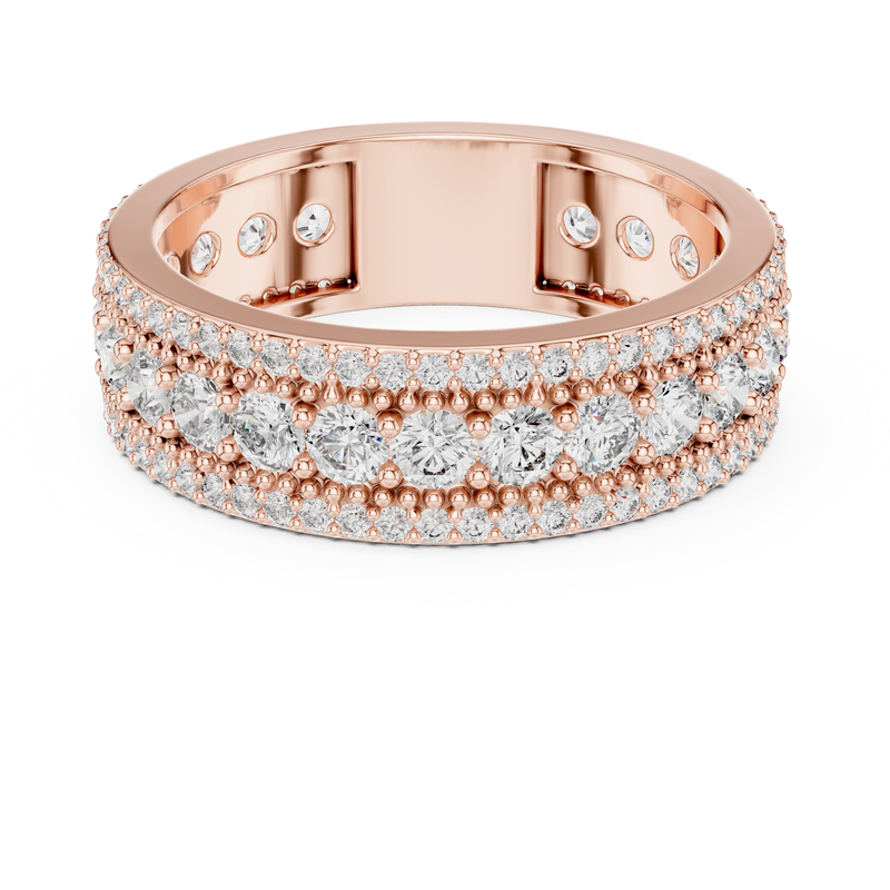 Ladies Ring DDLR-224@7 - Rose Gold - Image