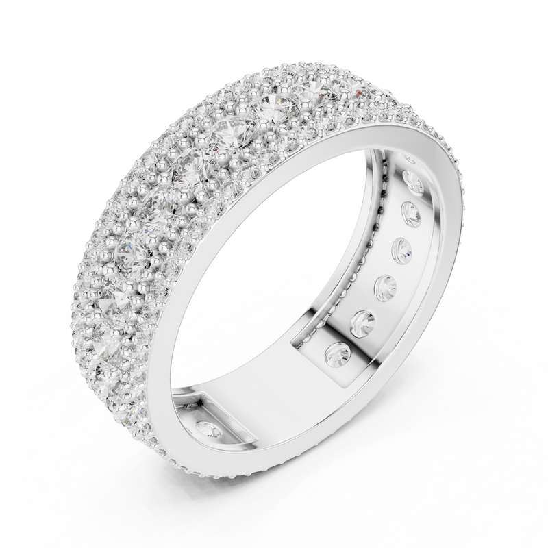 Ladies Ring DDLR-224@7 - White Gold - Image