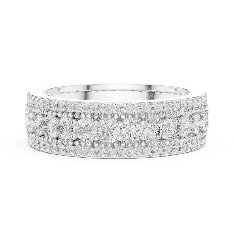 Ladies Ring DDLR-224@7 - White Gold - Image