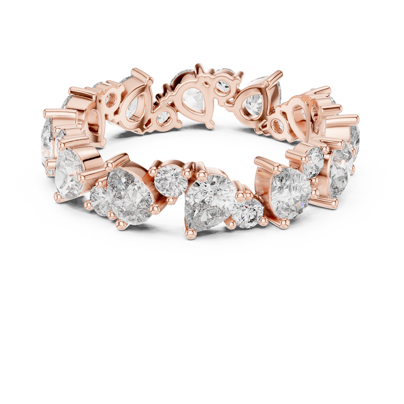 Ladies Ring DDLR-227@7 - Rose Gold - Image