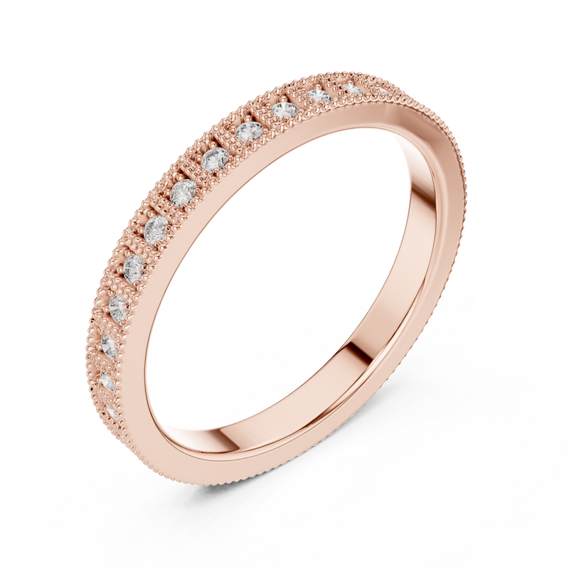 Ladies Ring DDLR-229@7 - Rose Gold - Image